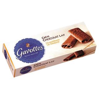 Gavottes Crêpe Dentelle Chocolat au lait - Knusperplätzchen mit Vollmilchschokolade, 90gr