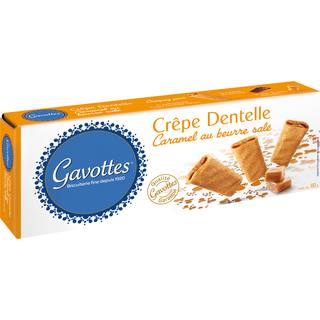 Gavottes Crêpe Dentelle Caramel au beurre salé - Knusperplätzchen mit gesalzenem Butter Karamell, 60gr