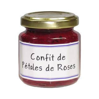 Rosenblütenblätter Gelée - Confit Petales de Rose, 125gr Glas